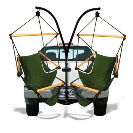 HAMMAKA Trailer Hitch Stand And Hammaka Green Cradle Chair Comob 40532-KP